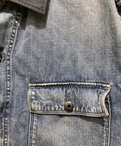 G-STAR RAW（ジースターロゥ）G-STAR RAW (ジースターロゥ) 襟切替デニム チョアジャケット インディゴ サイズ:XXLの古着・服飾アイテム