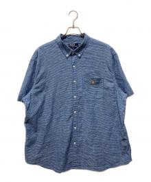POLO RALPH LAUREN（ポロ・ラルフローレン）の古着「ポニー刺繍 ボーダーシャツ」｜ブルー