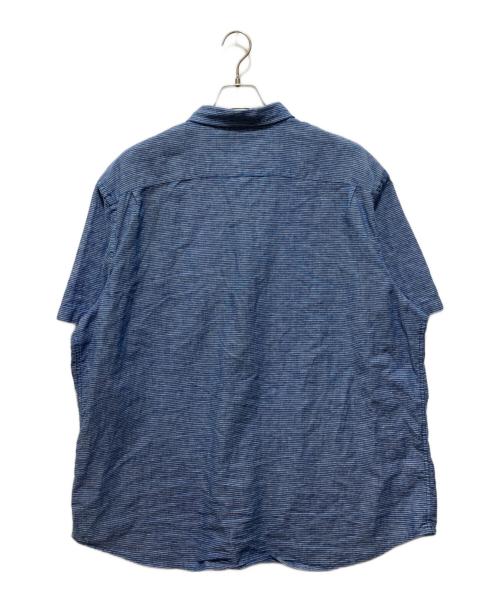 POLO RALPH LAUREN（ポロ・ラルフローレン）POLO RALPH LAUREN (ポロ・ラルフローレン) ポニー刺繍 ボーダーシャツ ブルー サイズ:XXLの古着・服飾アイテム