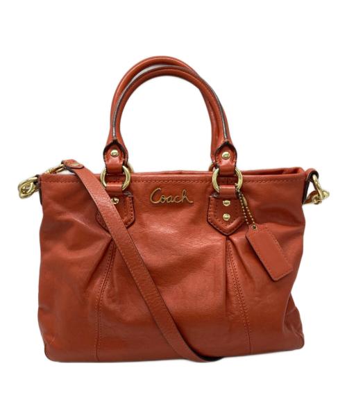 COACH（コーチ）COACH (コーチ) 2WAYバッグ オレンジの古着・服飾アイテム