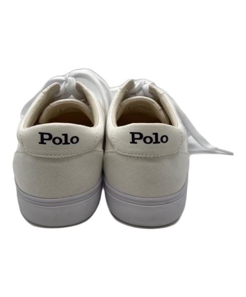 POLO RALPH LAUREN（ポロ・ラルフローレン）POLO RALPH LAUREN (ポロ・ラルフローレン) キートン ローカットスニーカー ホワイト サイズ:27の古着・服飾アイテム