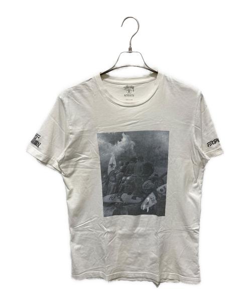 stussy（ステューシー）stussy (ステューシー) Fergadelic プリントTシャツ ホワイト サイズ:Mの古着・服飾アイテム