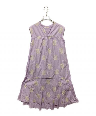 ヌキテパ　Poplin paisley emb nsv dress ドレス 中古・古着通販】ne quittez pas (ヌキテパ) POPLIN PAISLEY EMB NSV