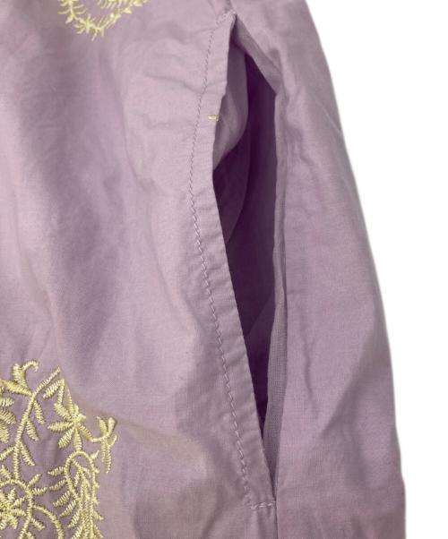 ne quittez pas（ヌキテパ）ne quittez pas (ヌキテパ) POPLIN PAISLEY EMB NSV DR パープル サイズ:Ｓの古着・服飾アイテム