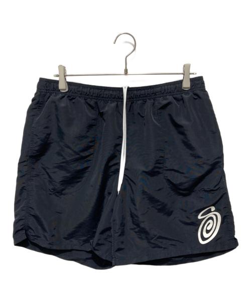stussy（ステューシー）stussy (ステューシー) CURLY S WATER SHORT / ステゥーシー　カーリー　エス　ウォーター　ショーツ ブラック サイズ:Lの古着・服飾アイテム