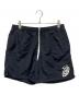 stussy（ステューシー）の古着「CURLY S WATER SHORT / ステゥーシー　カーリー　エス　ウォーター　ショーツ」｜ブラック