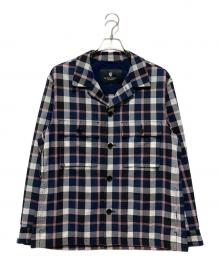 BLACK LABEL CRESTBRIDGE（ブラックレーベル クレストブリッジ）の古着「シアサッカーチェック シャツジャケット」｜ネイビー