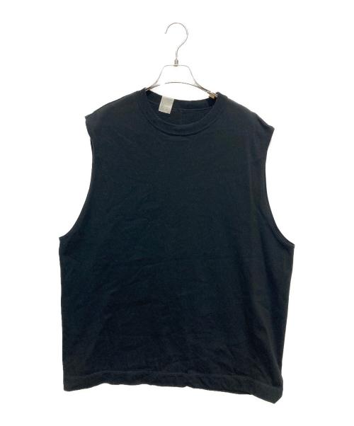 N.HOOLYWOOD（エヌ ハリウッド）N.HOOLYWOOD (エヌ ハリウッド) ノースリーブカットソー ブラック サイズ:40の古着・服飾アイテム