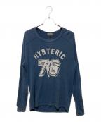 Hysteric Glamourヒステリックグラマー）の古着「NUMBER 76 Tシャツ」｜ネイビー
