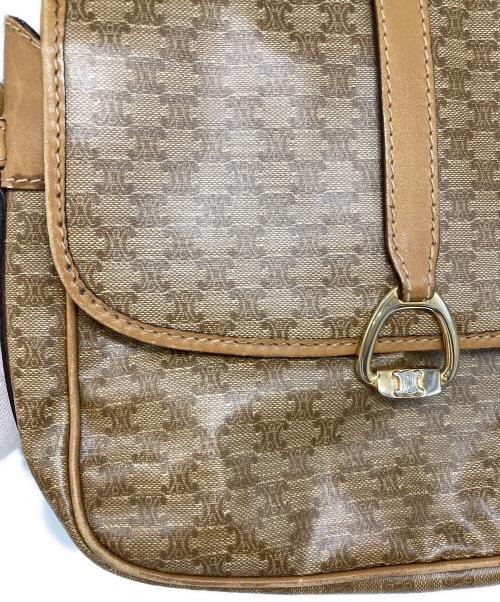 CELINE（セリーヌ）CELINE (セリーヌ) マカダム柄ショルダーバッグ ベージュの古着・服飾アイテム