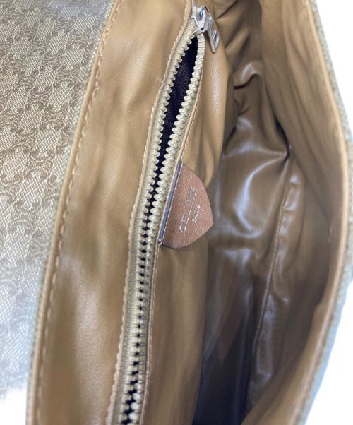 CELINE（セリーヌ）CELINE (セリーヌ) マカダム柄ショルダーバッグ ベージュの古着・服飾アイテム
