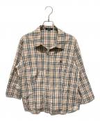 BURBERRY LONDONバーバリーロンドン）の古着「ノバチェックシャツ」｜ベージュ