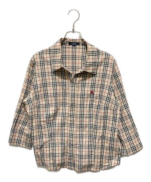 BURBERRY LONDON（バーバリーロンドン）BURBERRY LONDON (バーバリーロンドン) ノバチェックシャツ ベージュ サイズ:13の古着・服飾アイテム