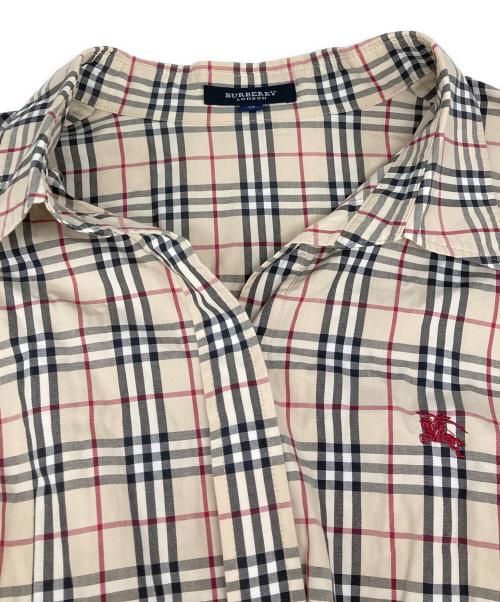BURBERRY LONDON（バーバリーロンドン）BURBERRY LONDON (バーバリーロンドン) ノバチェックシャツ ベージュ サイズ:13の古着・服飾アイテム