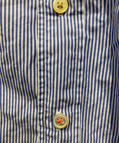 PAUL SMITH（ポールスミス）Paul Smith (ポールスミス) アーティストストライプエンブロイダリーシャツ / ARTIST STRIPE EMBROIDERY SHIRT ブルー×ホワイト サイズ:Lの古着・服飾アイテム