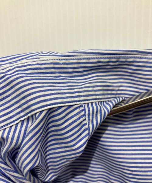 PAUL SMITH（ポールスミス）Paul Smith (ポールスミス) アーティストストライプエンブロイダリーシャツ / ARTIST STRIPE EMBROIDERY SHIRT ブルー×ホワイト サイズ:Lの古着・服飾アイテム