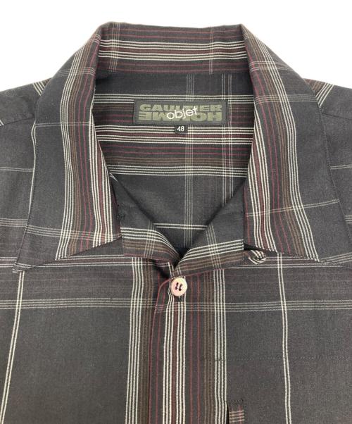 GAULTIER HOMME objet（ゴルチエオムオブジェ）GAULTIER HOMME objet (ゴルチエオムオブジェ) 半袖チェックシャツ マルチカラー サイズ:48の古着・服飾アイテム