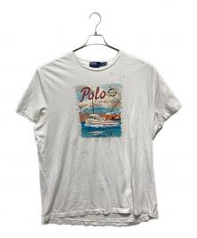 POLO RALPH LAUREN（ポロ・ラルフローレン）の古着「フィッシングツアーズプリントTシャツ」｜ホワイト