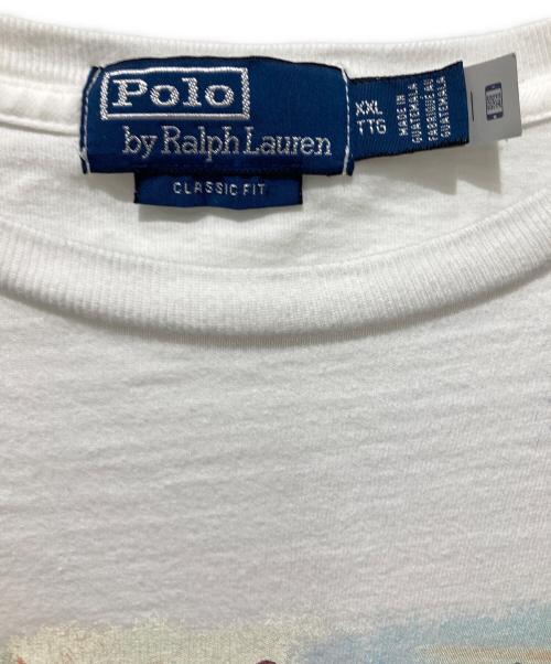 POLO RALPH LAUREN（ポロ・ラルフローレン）POLO RALPH LAUREN (ポロ・ラルフローレン) フィッシングツアーズプリントTシャツ ホワイト サイズ:XXLの古着・服飾アイテム