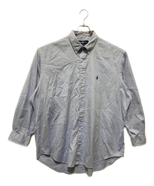 RALPH LAUREN（ラルフローレン）RALPH LAUREN (ラルフローレン) ポニー刺繍ボタンダウンシャツ スカイブルー サイズ:17　2/1の古着・服飾アイテム