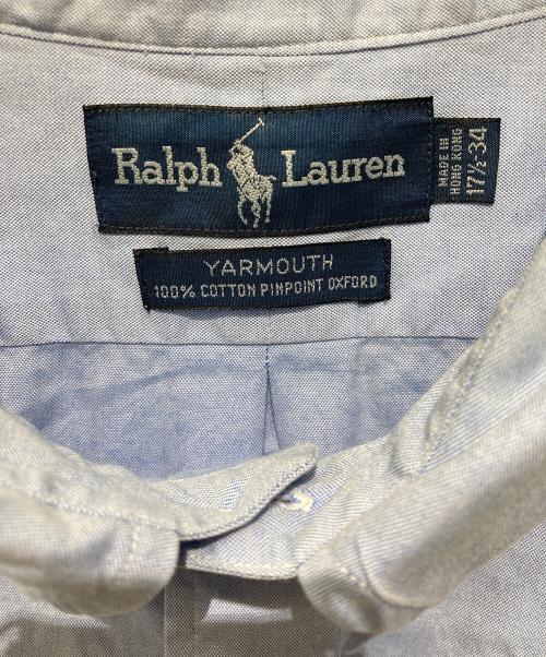 RALPH LAUREN（ラルフローレン）RALPH LAUREN (ラルフローレン) ポニー刺繍ボタンダウンシャツ スカイブルー サイズ:17　2/1の古着・服飾アイテム