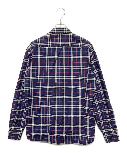 BURBERRY（バーバリー）BURBERRY (バーバリー) アレクサンダーチェックシャツ ネイビー サイズ:Mの古着・服飾アイテム