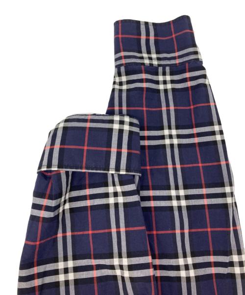 BURBERRY（バーバリー）BURBERRY (バーバリー) アレクサンダーチェックシャツ ネイビー サイズ:Mの古着・服飾アイテム