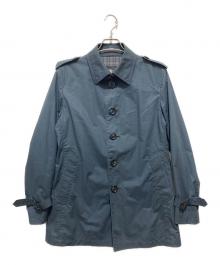 BURBERRY BLACK LABEL（バーバリーブラックレーベル）の古着「ステンカラーコート」｜ネイビー