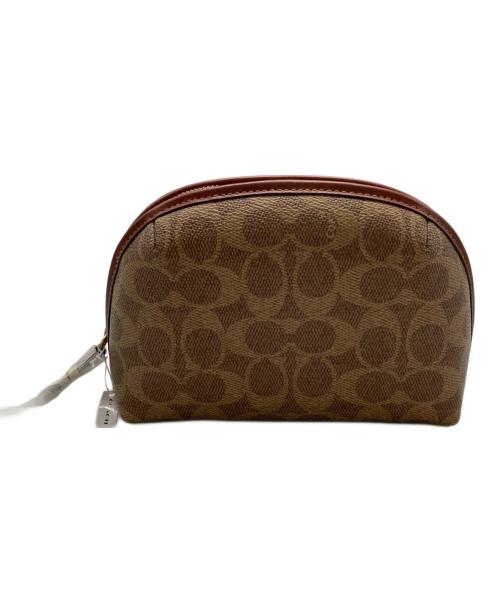 COACH（コーチ）COACH (コーチ) ジュリエンヌ コスメティック ケース ベージュの古着・服飾アイテム