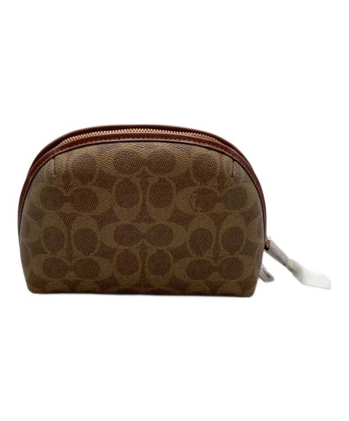COACH（コーチ）COACH (コーチ) ジュリエンヌ コスメティック ケース ベージュの古着・服飾アイテム