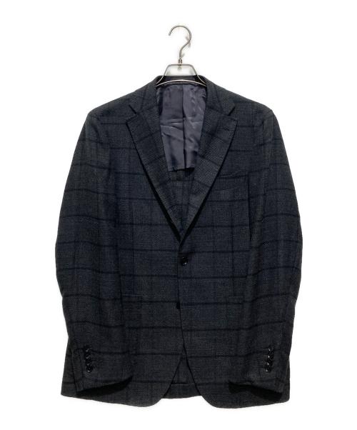 EDIFICE（エディフィス）EDIFICE (エディフィス) RING JACKET (リングジャケット) 段返り3Bウール テーラードジャケット グレー サイズ:46の古着・服飾アイテム