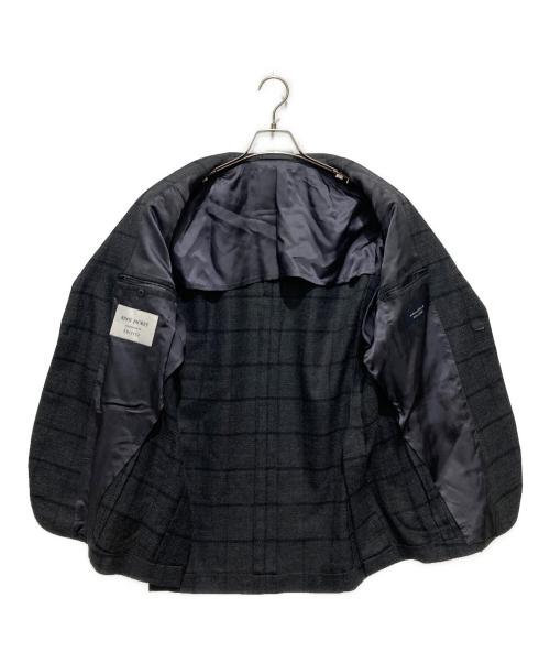 EDIFICE（エディフィス）EDIFICE (エディフィス) RING JACKET (リングジャケット) 段返り3Bウール テーラードジャケット グレー サイズ:46の古着・服飾アイテム