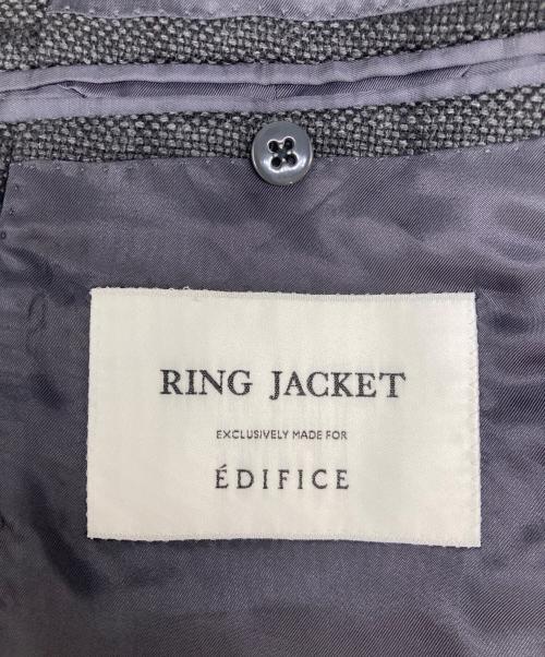 EDIFICE（エディフィス）EDIFICE (エディフィス) RING JACKET (リングジャケット) 段返り3Bウール テーラードジャケット グレー サイズ:46の古着・服飾アイテム