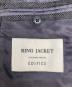 中古・古着 EDIFICE (エディフィス) RING JACKET (リングジャケット) 段返り3Bウール テーラードジャケット グレー サイズ:46：12000円