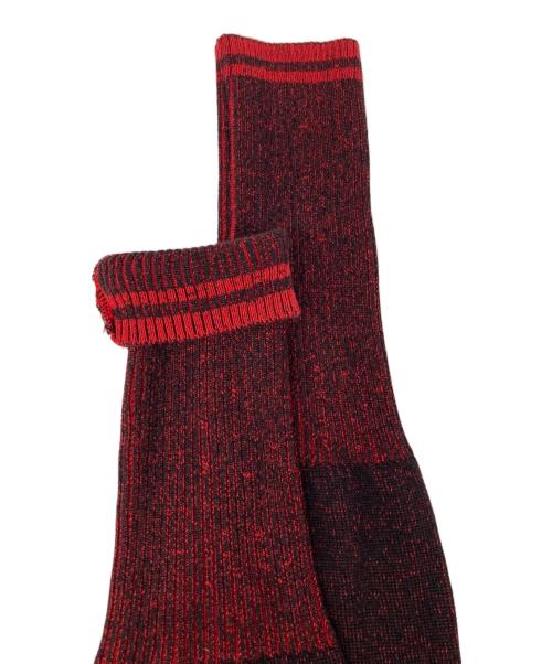 Vivienne Westwood RED LABEL（ヴィヴィアンウエストウッドレッドレーベル）Vivienne Westwood RED LABEL (ヴィヴィアンウエストウッドレッドレーベル) オーブ 刺繍 ビッグ ハート リブ ニット レッド サイズ:00の古着・服飾アイテム