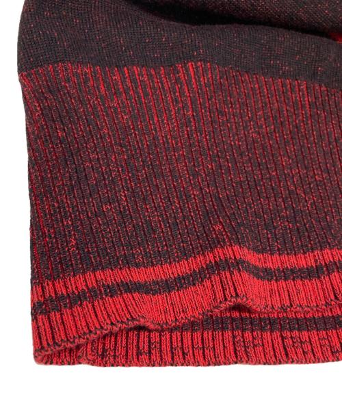 Vivienne Westwood RED LABEL（ヴィヴィアンウエストウッドレッドレーベル）Vivienne Westwood RED LABEL (ヴィヴィアンウエストウッドレッドレーベル) オーブ 刺繍 ビッグ ハート リブ ニット レッド サイズ:00の古着・服飾アイテム