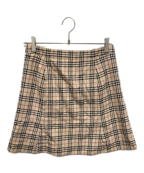 BURBERRY BLUE LABEL（バーバリー ブルー レーベル）BURBERRY BLUE LABEL (バーバリー ブルー レーベル) ノバチェックスカート ブラウン サイズ:38の古着・服飾アイテム