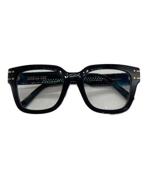Christian Dior（クリスチャン ディオール）Christian Dior (クリスチャン ディオール) レクタンギュラー ブラック サイズ:52□20の古着・服飾アイテム