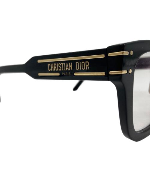 Christian Dior（クリスチャン ディオール）Christian Dior (クリスチャン ディオール) レクタンギュラー ブラック サイズ:52□20の古着・服飾アイテム