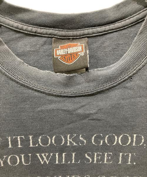 HARLEY-DAVIDSON（ハーレーダビッドソン）HARLEY-DAVIDSON (ハーレーダビッドソン) バックプリントTシャツ グレー サイズ:XLの古着・服飾アイテム
