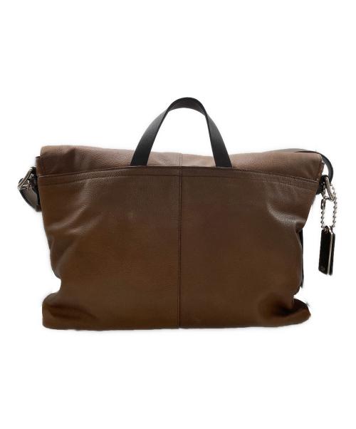 COACH（コーチ）COACH (コーチ) レザーフラップショルダーバッグ ブラウンの古着・服飾アイテム