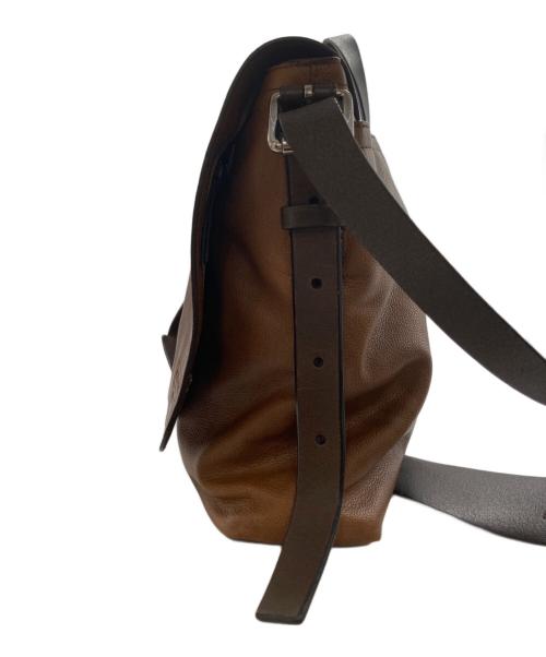 COACH（コーチ）COACH (コーチ) レザーフラップショルダーバッグ ブラウンの古着・服飾アイテム