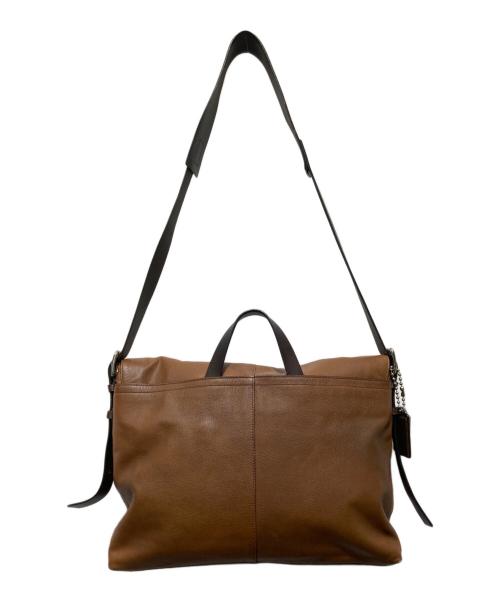 COACH（コーチ）COACH (コーチ) レザーフラップショルダーバッグ ブラウンの古着・服飾アイテム
