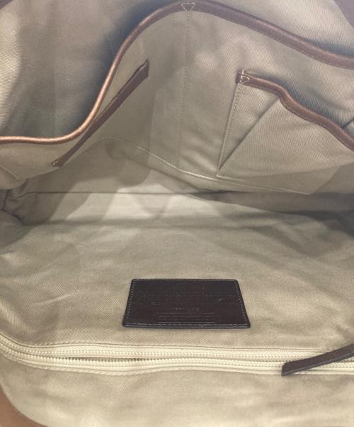 COACH（コーチ）COACH (コーチ) レザーフラップショルダーバッグ ブラウンの古着・服飾アイテム