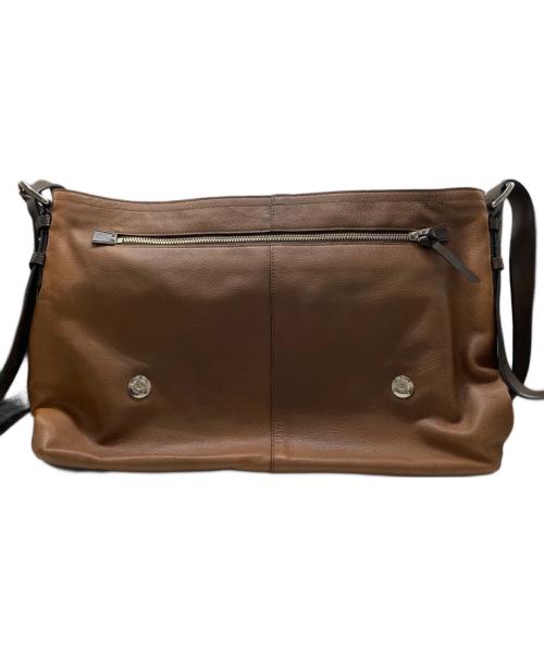 COACH（コーチ）COACH (コーチ) レザーフラップショルダーバッグ ブラウンの古着・服飾アイテム