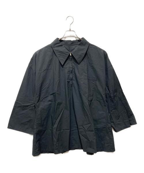 provoke（プロヴォーク）provoke (プロヴォーク) タイプライタービッグシャツ ブラック サイズ:Freeの古着・服飾アイテム