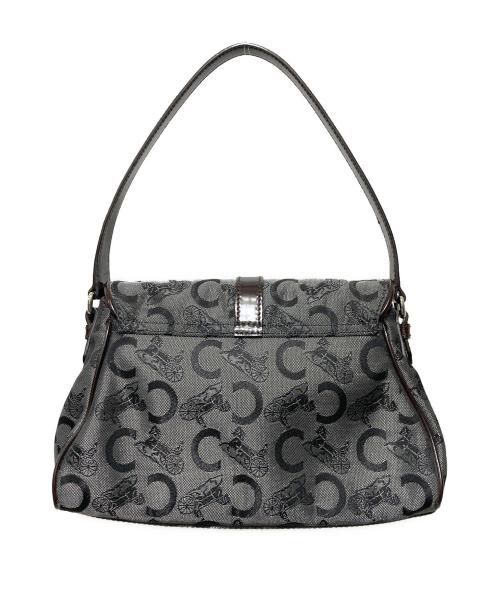 CELINE（セリーヌ）CELINE (セリーヌ) Cマカダム柄ワンショルダーバッグ グレー×ブラウンの古着・服飾アイテム