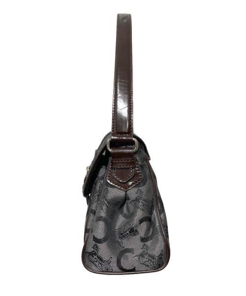 CELINE（セリーヌ）CELINE (セリーヌ) Cマカダム柄ワンショルダーバッグ グレー×ブラウンの古着・服飾アイテム