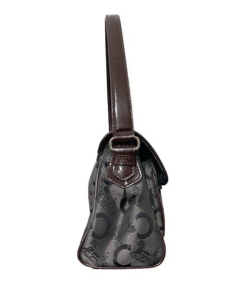 CELINE（セリーヌ）CELINE (セリーヌ) Cマカダム柄ワンショルダーバッグ グレー×ブラウンの古着・服飾アイテム