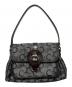 CELINE（セリーヌ）の古着「Cマカダム柄ワンショルダーバッグ」｜グレー×ブラウン